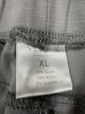 Serra Womens Casual Gray Pants XL Stretch Blend Rayon Nylon Spandex Pull-On thumbnail 2