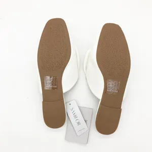 NWT Samilor White Bow Mule Sandal Flats Size 7 Bridal Round Toe Comfort thumbnail 7
