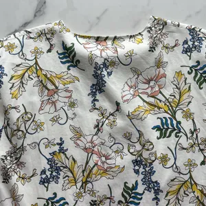 AMUR Zazie Floral Mini Shift Dress Organic Cotton Tiered Babydoll Print Size 10 thumbnail 9