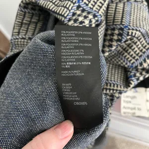 plaid houndstooth flare leg pants size Small thumbnail 10