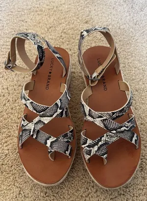 Snakeskin Sandals Lucky Brand thumbnail 1