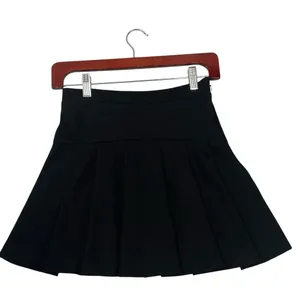 BCBGeneration Pleated School Girl Mini Skirt High Waisted Black Women's Size 0 thumbnail 6
