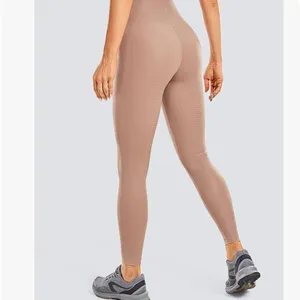 NWT CRZ‎ YOGA Nude Matte Faux Leather Leggings "25 SZ XS thumbnail 2