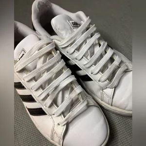 Adidas White and Gray Athletic Shoes size 6.5 thumbnail 9