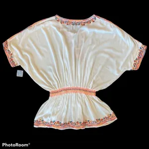ALTAR’D STATE Bohemian Embroidered Swimsuit Cover Or Blouse Size M NEW thumbnail 8