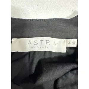 ASTR THE LABEL Ruched Long Sleeve Shirtdress Tiered Black Size M Preppy Party thumbnail 4