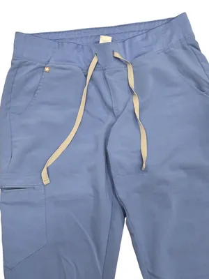 Figs Technical Collection Jogger Scrub Pants Blue M/P Drawstring Pockets Petite thumbnail 6