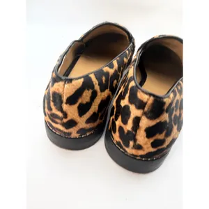 Franco Sarto Hudley Leopard Calf Hair Penny Loafers Womens 8.5M Brown Flats thumbnail 4
