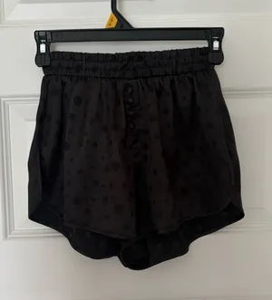 For Love & Lemons Black Polka Dot Pajama Shorts thumbnail 1