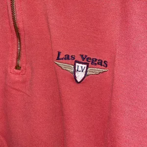 American Vintage Pink Las Vegas Half Zip Sweatshirt thumbnail 4