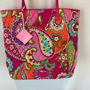 Vera Bradley Multicolor Paisley Print Tote Bag thumbnail 3