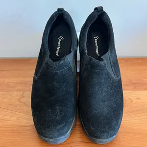 BareTraps Yard Black Suede Leather Slip On‎ Loafers Shoes Womens 9.5 thumbnail 4
