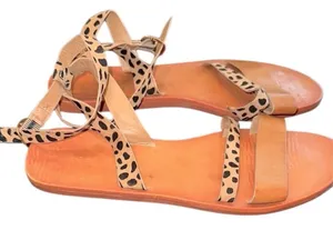Leopard Print Strappy Sandals size 8 thumbnail 1