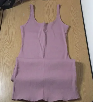 New Women’s Venus Ribbed Midi dress Mauve Size Medium thumbnail 4