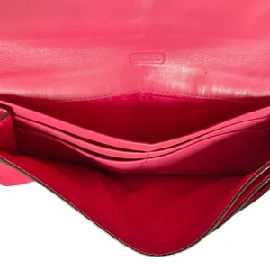 Coach Scarlet Pink Saffiano Leather Slim Soft Wallet #F49350 thumbnail 6