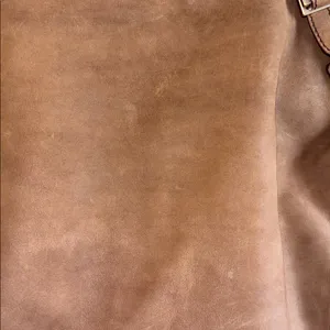 Mandarina Duck Brown Suede Shoulder Bag Zip Closure Preloved Very Clean Inside thumbnail 11