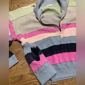 Oli & Hali colorblock thermal knit Sage combo Size Large thumbnail 6
