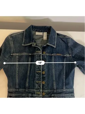 Women'sw Liz Claiborne Blue Denim Jean Jacket Size S thumbnail 5