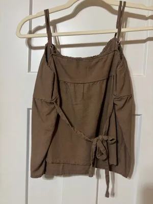 Brown, short sleeve top Brown Size M thumbnail 2