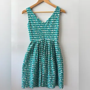 Antonio Melani Lace Dress V-Neck Sleeveless Party‎ Cocktail Dress Size 0 thumbnail 4
