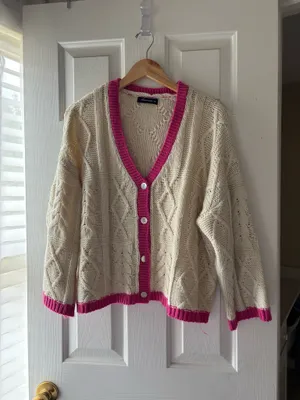Bell Sleeve Sweater Tan Size S/M thumbnail 2