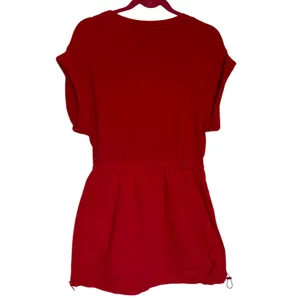 Daily Practice by Anthropologie Red Short-Sleeve Mini Dress Size Small thumbnail 6