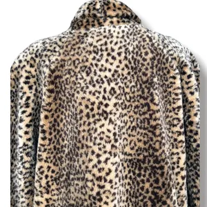 Vintage Monterey Fashions Leopard Faux Fur Long Coat Animal Print Statement thumbnail 4