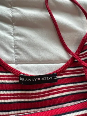 Brandy Melville Red Striped Mini Dress thumbnail 5