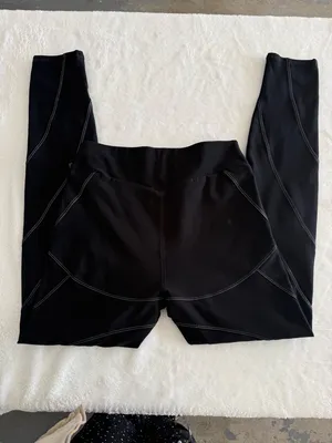 Alo Yoga Black High Waisted Leggings S Sculpt Seam Activewear Gym Yoga thumbnail 6