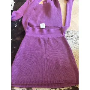 FREE PEOPLE BEACH NEW Orchid Convertible‎ Low-Back Mini Dress In Purple Size M thumbnail 7