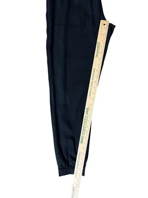 Abercrombie & Fitch Women’s S Navy Paperbag Jogger Pants Used Blue Lyocell thumbnail 8