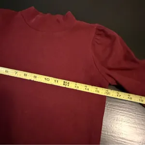 Madewell Burgundy‎ Long Sleeve sweater thumbnail 5