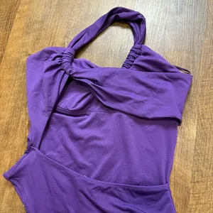 NWT ZARA Asymmetric Swimsuit Sz Small Purple One Piece One Shoulder thumbnail 11