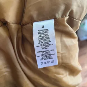Aeropostale XS Olive Parka Gorpcore Granola Faux Fur Utility Jacket thumbnail 8