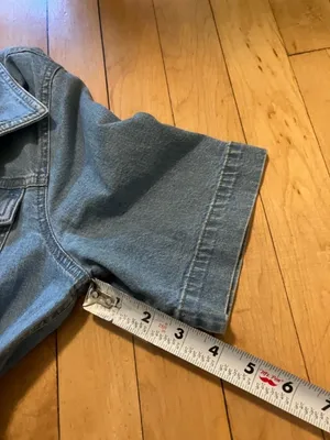 Madewell Chambray Denim Snap Front Dress Size 2 thumbnail 9