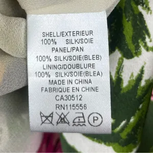 Ports‎ International Multicolor Floral 100% Silk Short Cap Sleeve Flowy Dress thumbnail 7