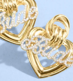 Etsy XO Fetti Gold Bride Earrings thumbnail 1