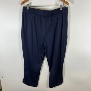 Halara Women XL Navy Blue High Waisted Cropped Joggers‎ Drawstring Pockets NEW thumbnail 7