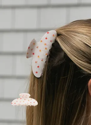 Parke x Maggie & Emma Claw Clip in Sunset Floral thumbnail 2