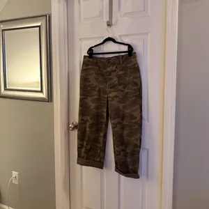Camo Chino Pants Size 12 Camouflage Relaxed Fit Ankle Length thumbnail 2