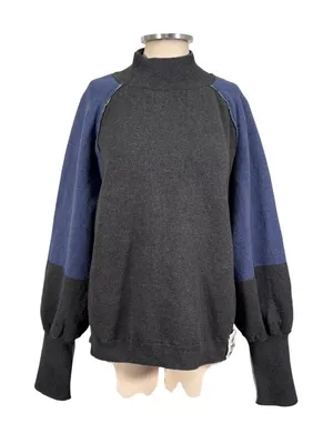 Free People We the Free Dayton Pullover in Cosmic Blue Size Medium thumbnail 2
