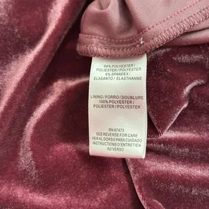 Taylor Sz 10 Midi Dress womens Purple Plum Velvet Empire Waist Flutter Sleeves thumbnail 10