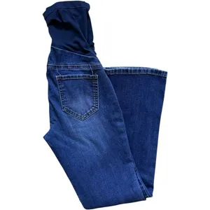Womens Motherhood Maternity Indigo Blue Bootcut Full Panel Jeans - Sz XS Petite thumbnail 2
