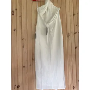 Lulus Beyond Classy White Satin Halter Midi Dress Engagement Party Elegant Large thumbnail 6