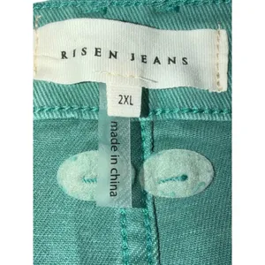 Risen Jeans Jade Green Cargo Pants Wide Leg High Rise NWT 2XL RDP5502X thumbnail 3