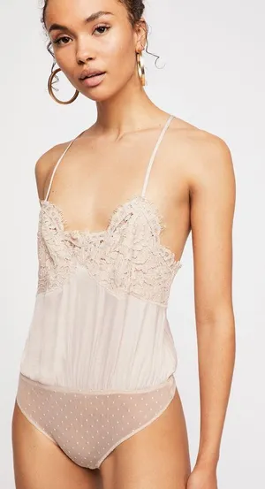 NEW Floral Lace Bodysuit / Blouse thumbnail 1