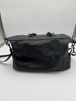 Coach F59325 Navy Blue Pebbled Leather Satchel Crossbody Shoulder Bag thumbnail 2