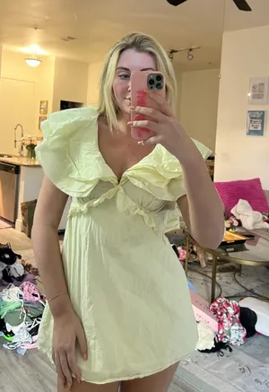 Verge Girl Lemon Ruffle Dress thumbnail 1