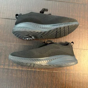 Skechers Bobs Squad Chaos Women 8.5 Black Memory Foam Sneakers 117209W Walking thumbnail 4