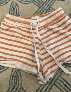 Don't Ask Why Striped Loungewear Shorts thumbnail 1